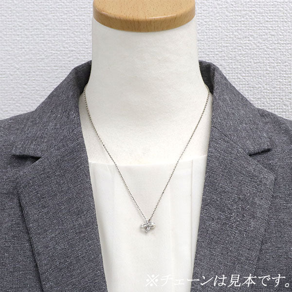 K18WG ダイヤモンド ペンダントトップ 0.25ct
