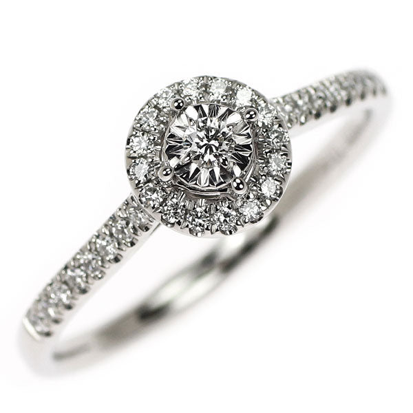 荟萃楼 Pt950 ダイヤモンド リング 0.152ct D0.038ct