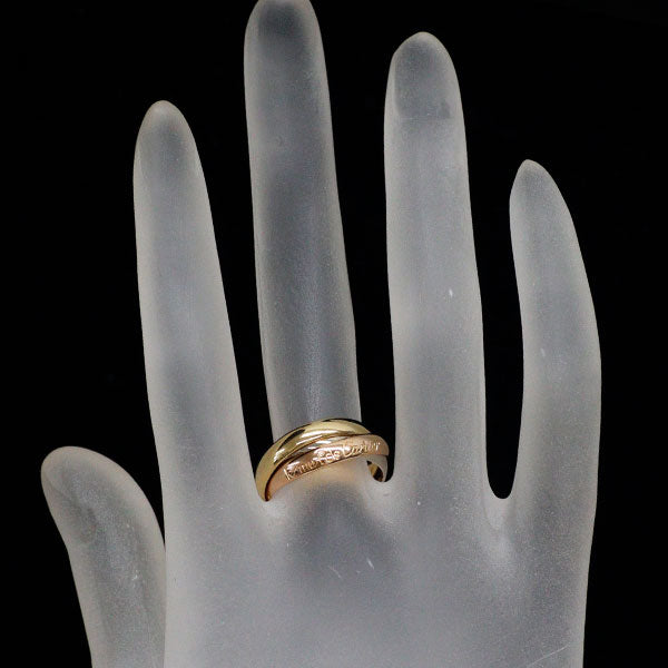 カルティエ K18YG/WG/PG リング トリニティ3.4mm 50号