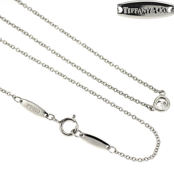 ティファニー Pt950 ダイヤモンド ペンダントネックレス バイザヤード 4.3mm