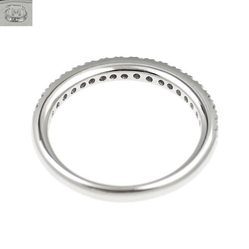 ミキモト Pt950 ダイヤモンド リング 0.12ct ハーフエタニティ 
