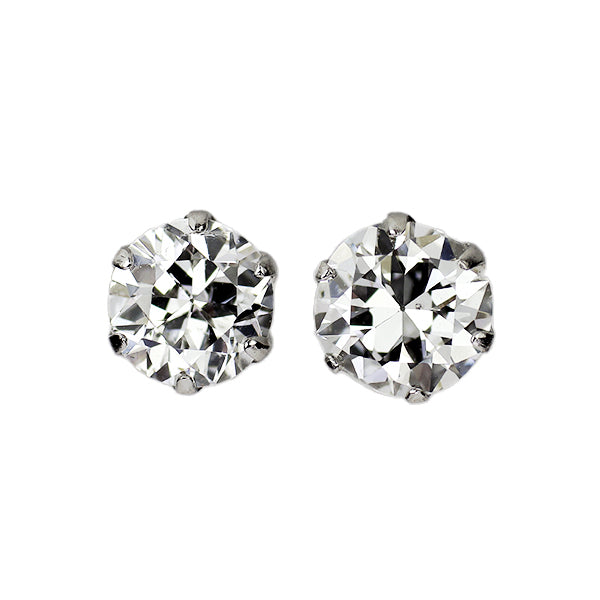 新品 Pt900 サーキュラーブリリアントカット ダイヤモンド ピアス 0.537ct G SI1-2