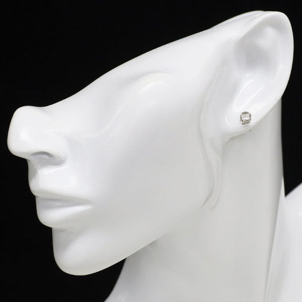 新品 Pt900 プリンセスカット ダイヤモンド ピアス 0.465ct E VVS2