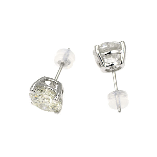 新品 Pt900/ Pt950 ダイヤモンド ピアス 6.059ct I/L I1-2 Fair