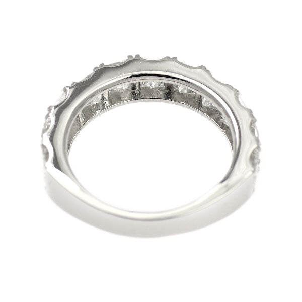 新品 Pt900 プリンセスカット ダイヤモンド リング 3.00ct D-H VVS2-VS2 ハーフエタニティ