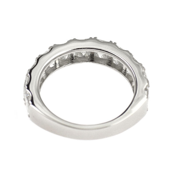新品 Pt900 カレカット ダイヤモンド リング 3.038ct E-H VVS2-VS2 ハーフエタニティ