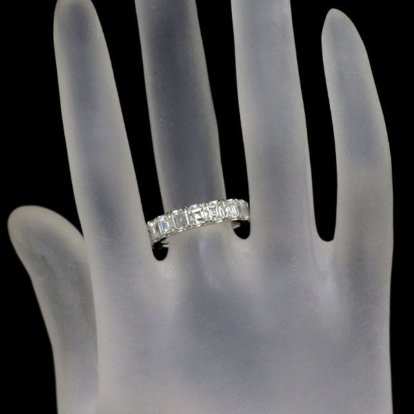 新品 Pt900 カレカット ダイヤモンド リング 3.038ct E-H VVS2-VS2 ハーフエタニティ