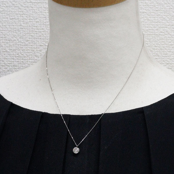 新品 Pt900/ Pt850 ダイヤモンド ペンダントネックレス 1.048ct K（Faint Brown） I1 Fair
