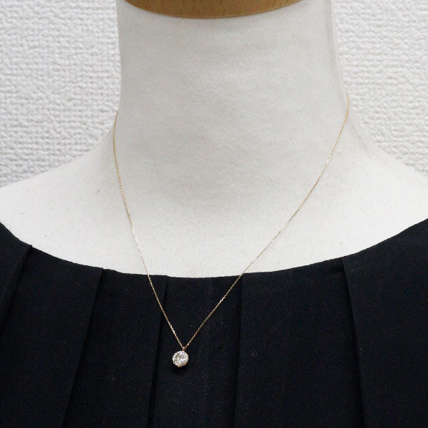 新品 K18YG ダイヤモンド ペンダントネックレス 1.027ct L（Faint Brown） I2 Fair