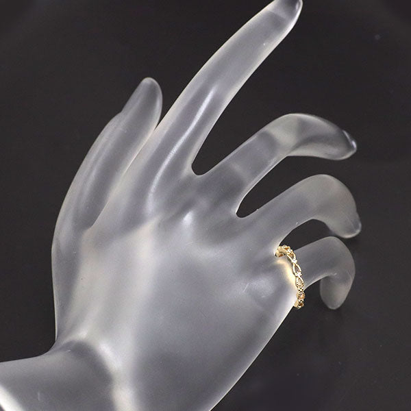 アガット K10YG ダイヤモンド リング 0.01ct ピンキー