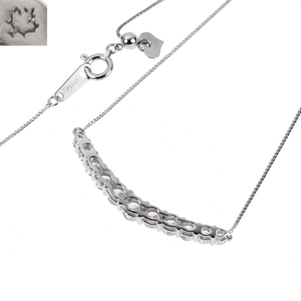 カナディアンダイヤ Pt950/ Pt850 ダイヤモンド ペンダントネックレス 1.00ct