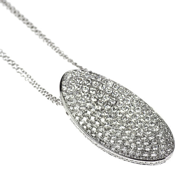 K18WG ダイヤモンド ペンダントネックレス 3.20ct