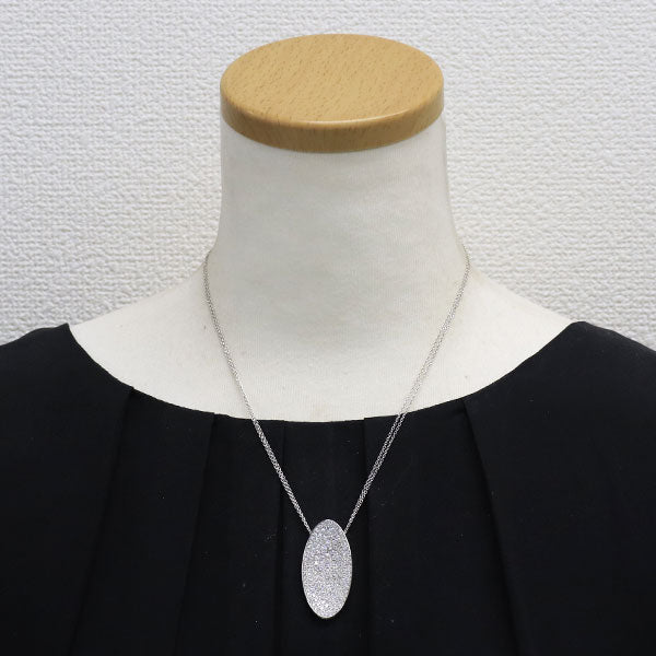 K18WG ダイヤモンド ペンダントネックレス 3.20ct