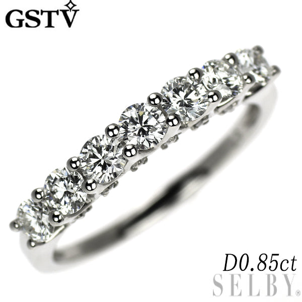 GSTV Pt950 ダイヤモンド リング 0.85ct — セルビーオンラインストア