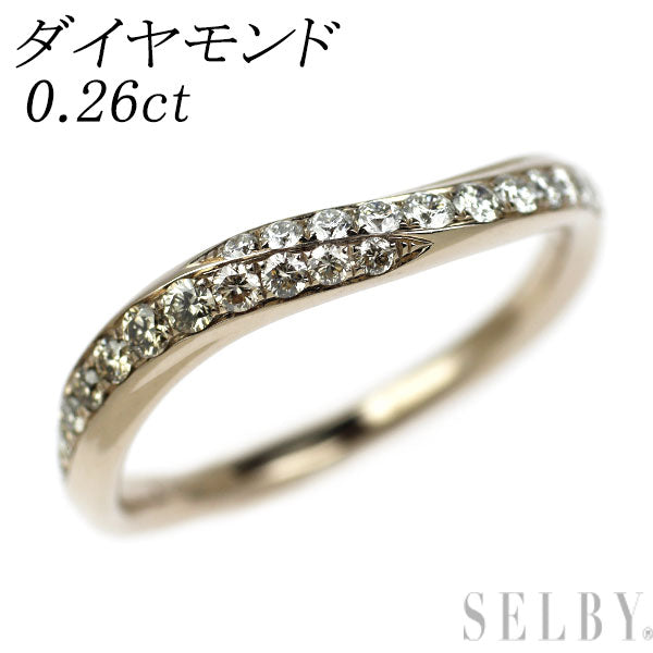 K18CG ダイヤモンド リング 0.26ct
