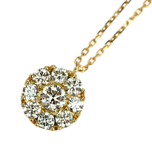 K18YG ダイヤモンド ペンダントネックレス 0.58ct