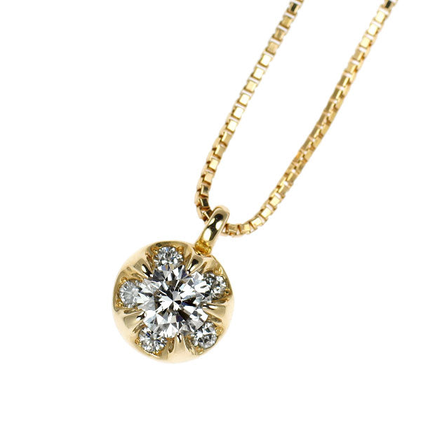 ヴァンドーム青山 K18YG ダイヤモンド ペンダントネックレス 0.25ct