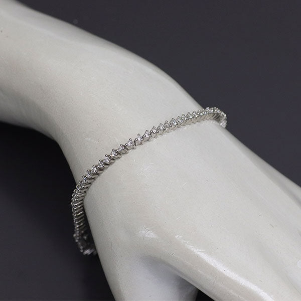 Pt900 ダイヤモンド テニス ブレスレット 1.50ct