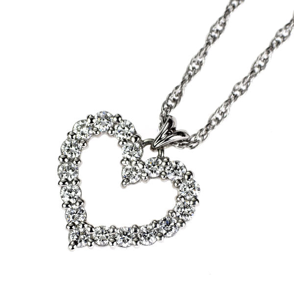 ロイヤルアッシャー Pt900/ Pt850 ダイヤモンド ペンダントネックレス 0.57ct ハート