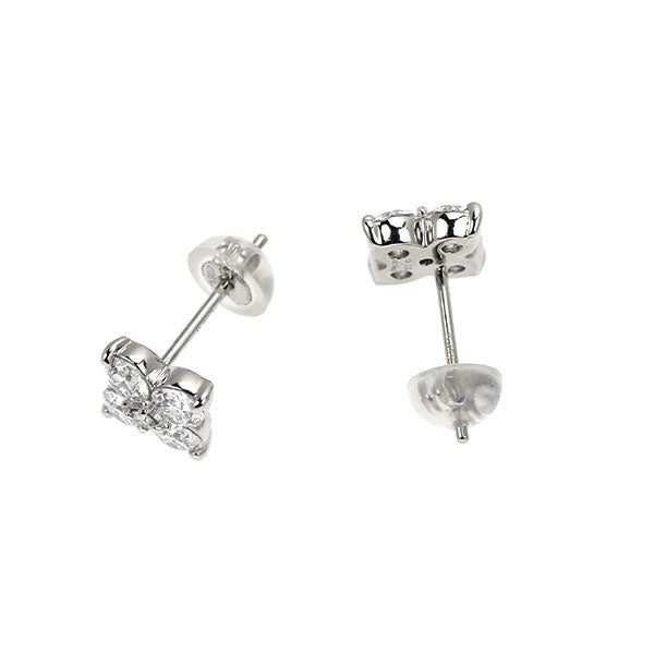 Pt900 H&C ダイヤモンド ピアス 1.10ct フラワー