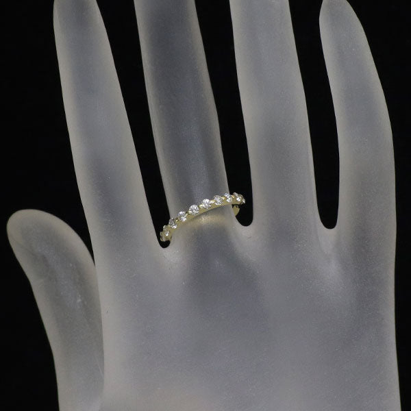 K18YG ダイヤモンド リング 0.44ct ハーフエタニティ