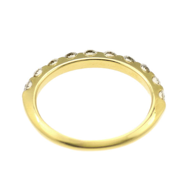 K18YG ダイヤモンド リング 0.44ct ハーフエタニティ