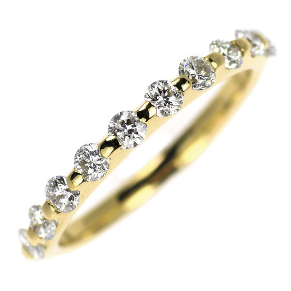 K18YG ダイヤモンド リング 0.44ct ハーフエタニティ