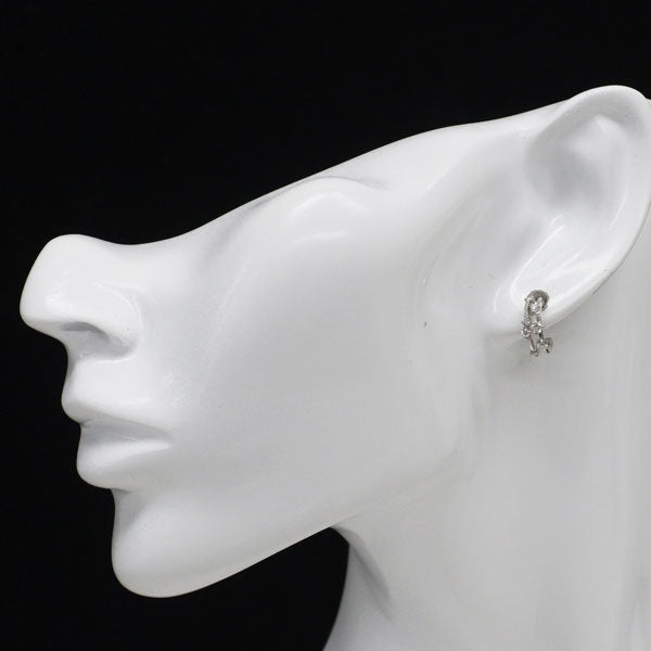 スタージュエリー Pt950/ Pt900 ダイヤモンド フープ ピアス 0.28ct キャッチ社外