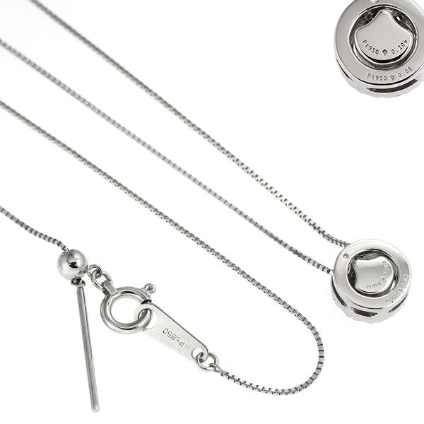 カナディアンダイヤ Pt950/ Pt850 ダイヤモンド ペンダントネックレス 0.206ct D0.08ct