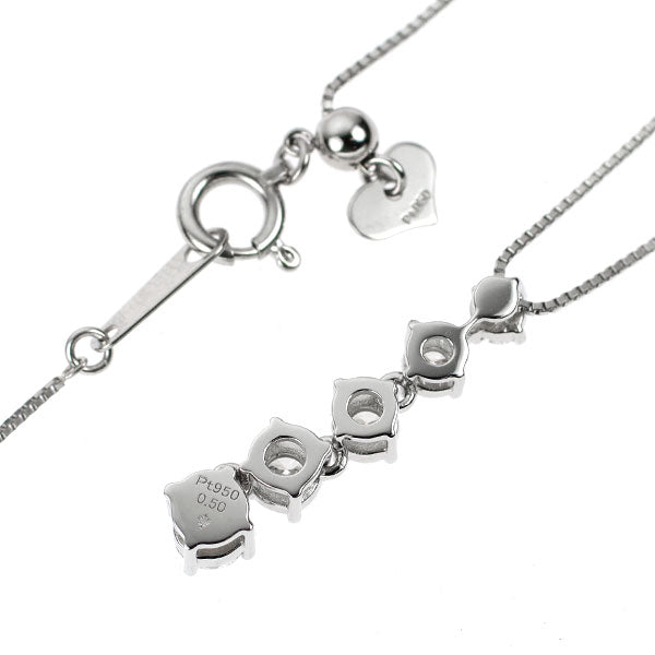 カナディアンダイヤ Pt950/ Pt850 ダイヤモンド ペンダントネックレス 0.50ct