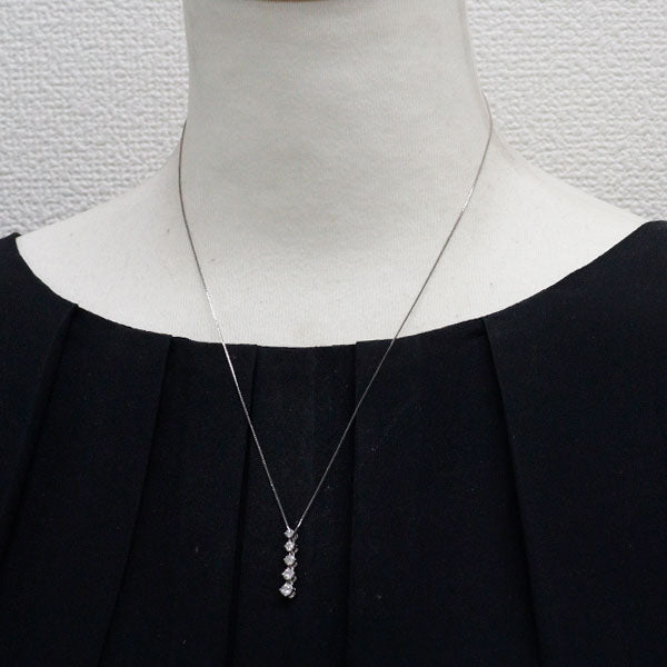 カナディアンダイヤ Pt950/ Pt850 ダイヤモンド ペンダントネックレス 0.50ct