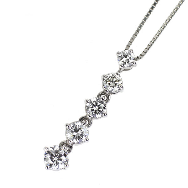 カナディアンダイヤ Pt950/ Pt850 ダイヤモンド ペンダントネックレス 0.50ct