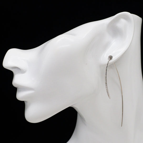 K18WG ダイヤモンド ピアス 0.350ct