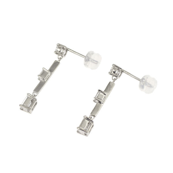 K18WG ダイヤモンド ピアス 1.01ct