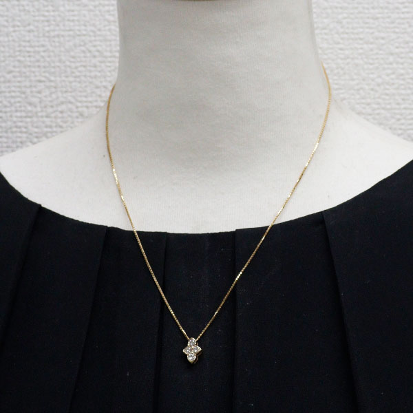 K18YG ダイヤモンド ペンダントネックレス 0.50ct