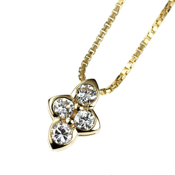 K18YG ダイヤモンド ペンダントネックレス 0.50ct