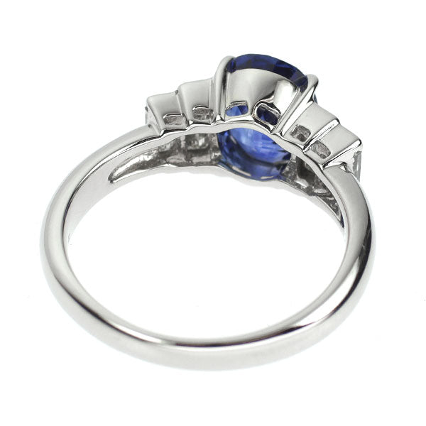 Pt900 サファイア ダイヤモンド リング 2.23ct D0.55ct
