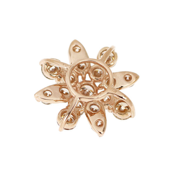K18PG ダイヤモンド ペンダントトップ 1.00ct フラワー