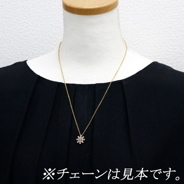 K18PG ダイヤモンド ペンダントトップ 1.00ct フラワー