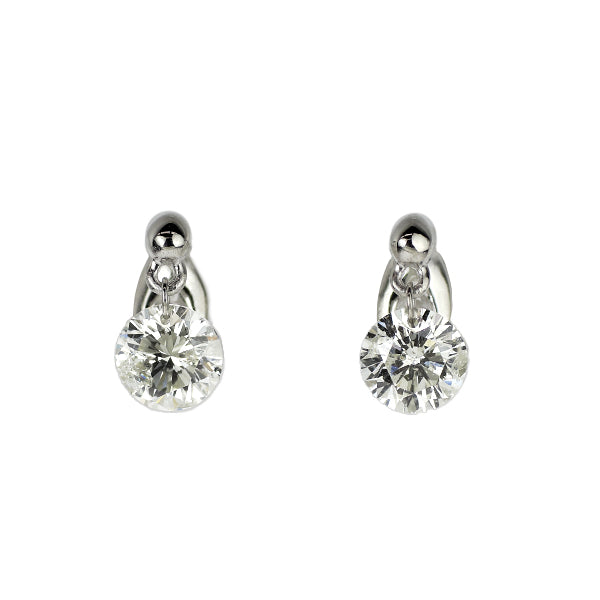 K18WG ダイヤモンド ピアス 0.50ct