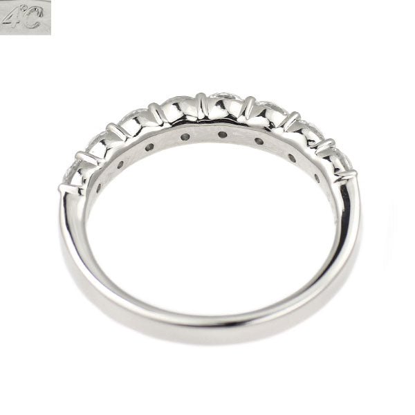 4℃ Pt950 ダイヤモンド リング 0.800ct ハーフエタニティ