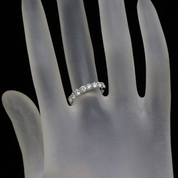 4℃ Pt950 ダイヤモンド リング 0.800ct ハーフエタニティ