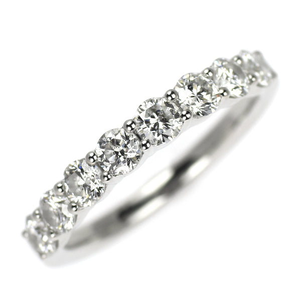 4℃ Pt950 ダイヤモンド リング 0.800ct ハーフエタニティ