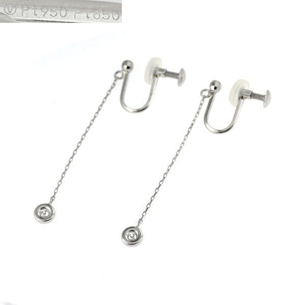 ヴァンドーム青山 Pt950/ Pt900/ Pt850 ダイヤモンド イヤリング