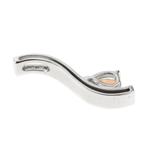 K18WG インペリアルトパーズ ダイヤモンド ペンダントトップ 0.81ct D0.12ct