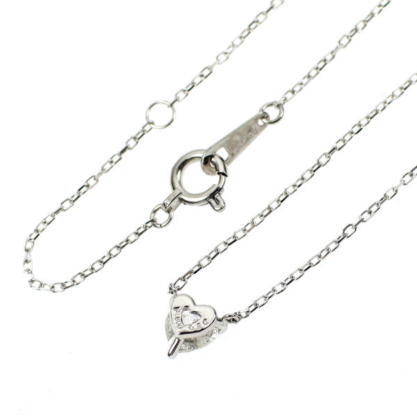 Pt900/ Pt850 ハートシェイプ ダイヤモンド ペンダントネックレス 0.30ct I I1