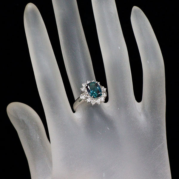 クレサンベール Pt950 再結晶アレキサンドライト ダイヤモンド リング 2.31ct D0.54ct