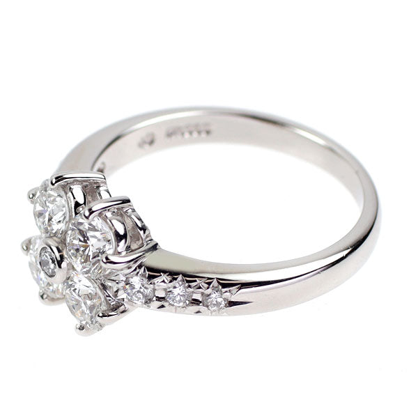 田崎真珠 Pt900 ダイヤモンド リング 1.14ct フラワー