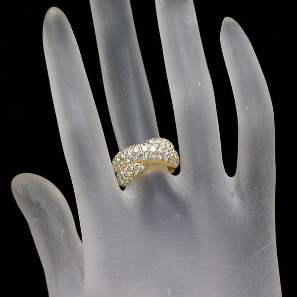 ヴァンクリーフ＆アーペル K18YG ダイヤモンド リング 2.11ct パヴェ 《セルビー銀座店》【中古】