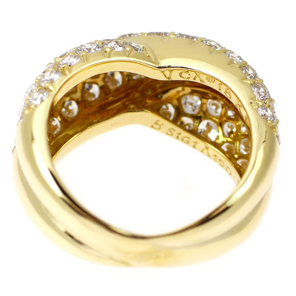 ヴァンクリーフ＆アーペル K18YG ダイヤモンド リング 2.11ct パヴェ 《セルビー銀座店》【中古】